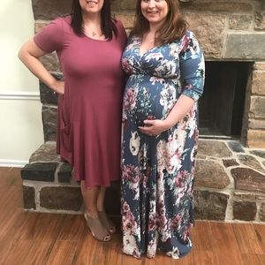 Pinkblush maternity gown